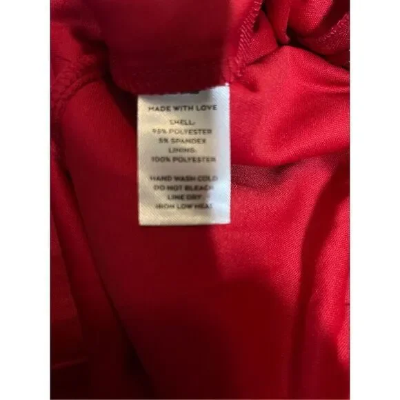 Lulus Modern Diva Red Pleated Sleeveless Bustier Jumpsuit Size M - Picture 8 of 11